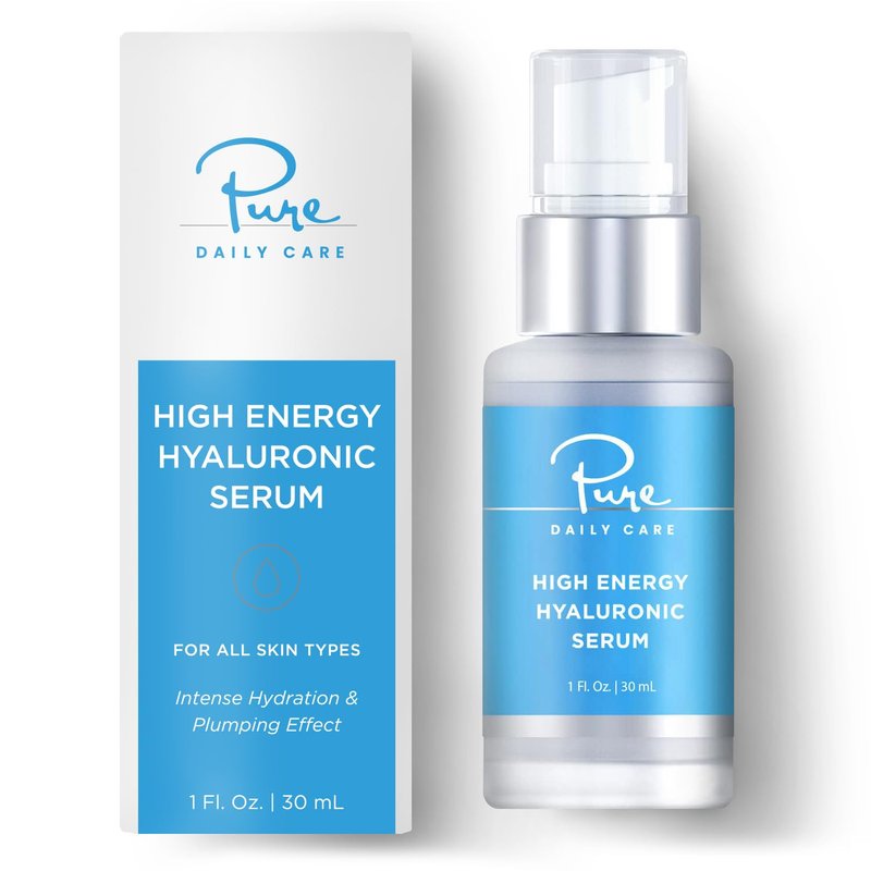 Hyaluronic Serum - High Energy Hydrating Serum with Clinical Grade Hyaluronic Acid | 1oz