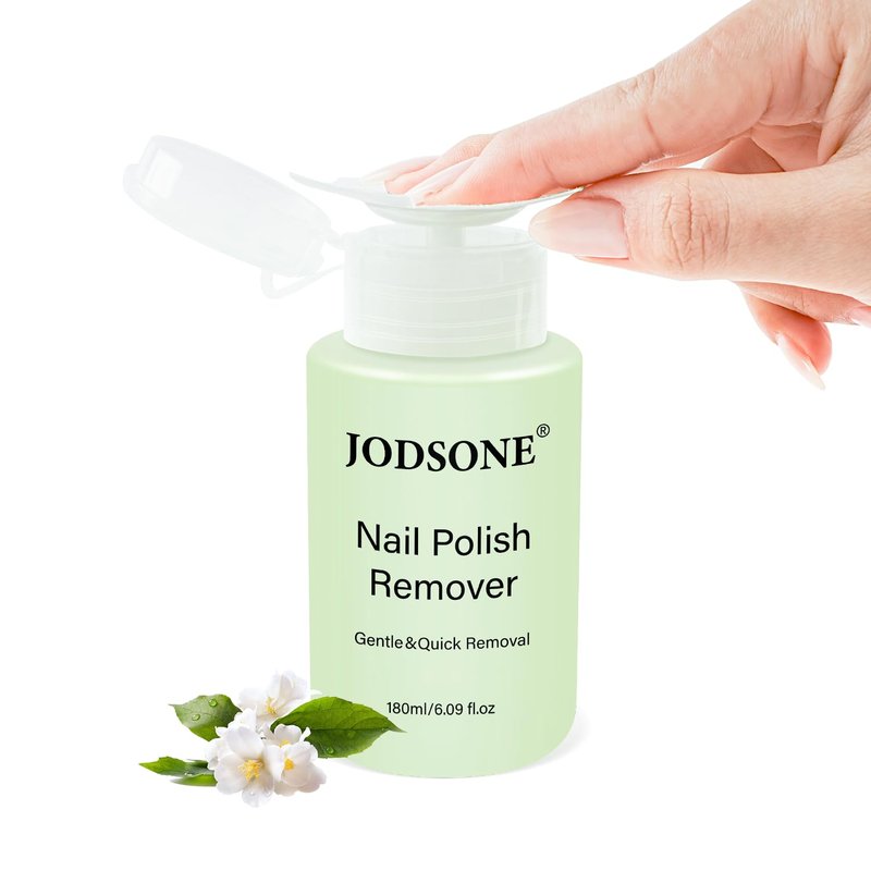 Nail Polish Remover - Jasmine Scent Non-Acetone Formula with Vitamin E & Aloe | 6.09 Fl. Oz, Gentle Daily Use