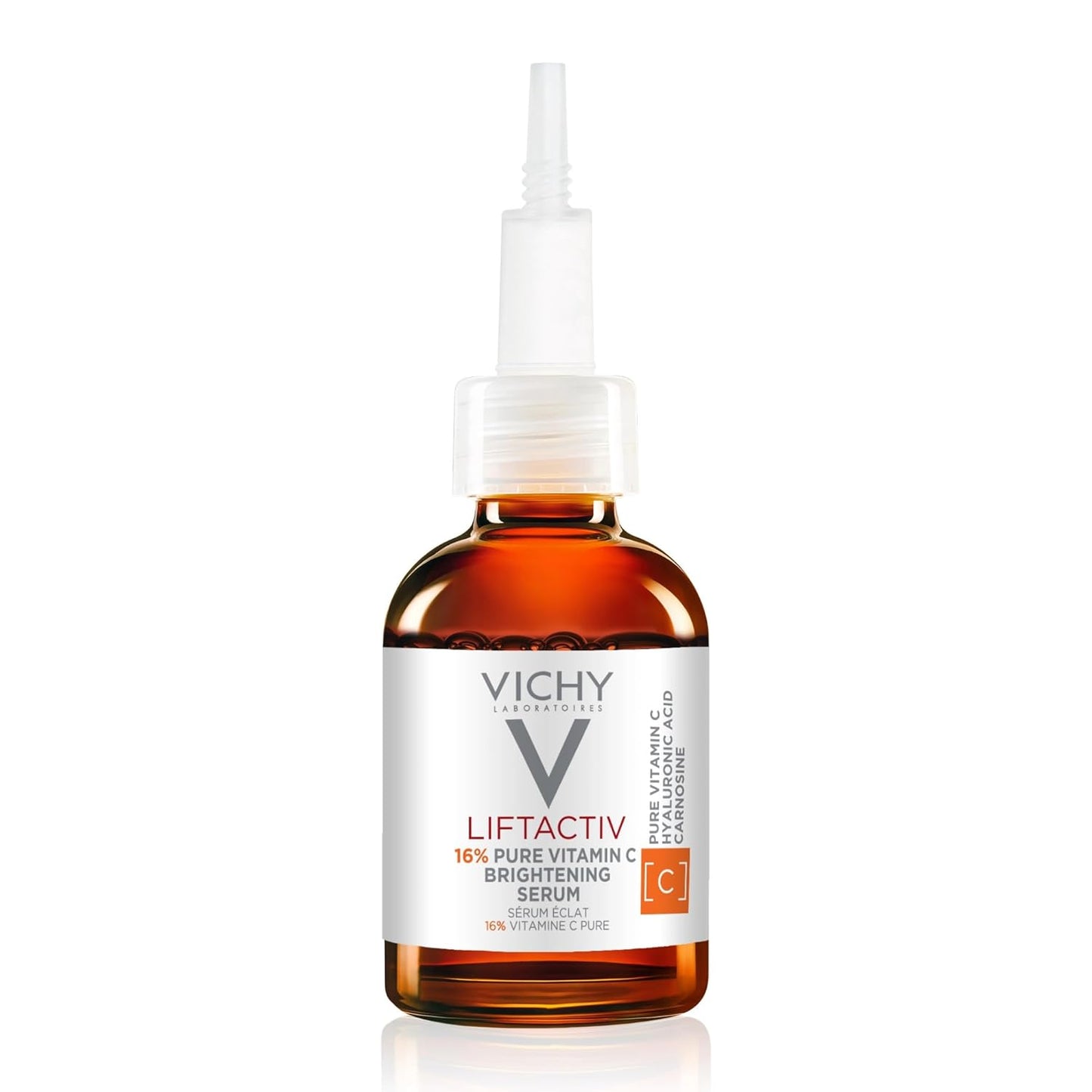 Vichy LiftActiv Vitamin C Serum - Brightening Face Serum with Hyaluronic Acid & Vitamin E | Reduces Fine Lines & Improves Radiance