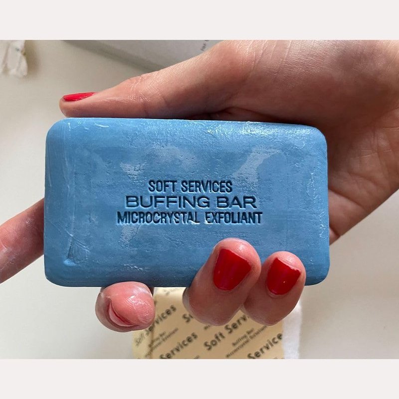 JIGME CALA SOFT.SERVICESS Buffing Bar Microcrystal Exfoliating Body Bar for KP and Ingrown Hair (2 pack, 7.5 oz)