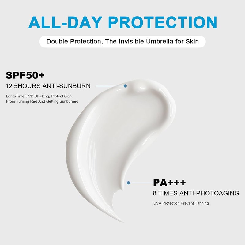 Mini Sunscreen SPF50+ PA+++ | 30PCS Travel Size Bulk for Face & Body - Lightweight, Non-Greasy, Water-Resistant
