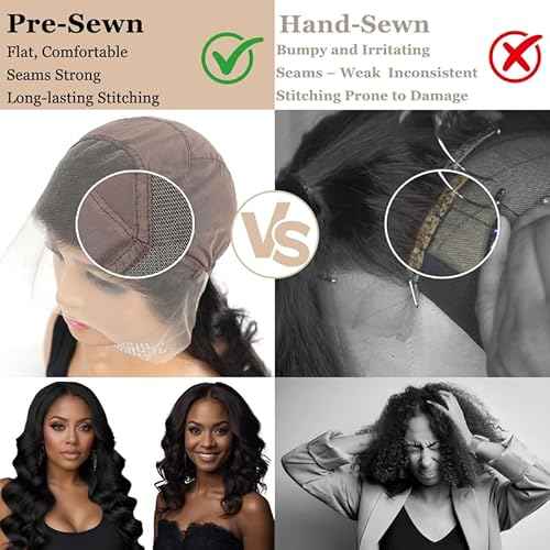 Pre-sewn 13x4 Frontal HD Lace with Elastic Cap ? Body Wave Human Hair Frontal with Baby Hair, Bleach & Dye Friendly, Beginner Friendly 14 Inch 613 Blonde