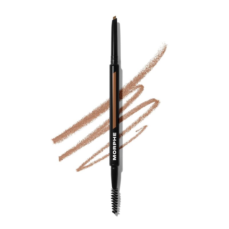 Morphe Definer Dual-Ended Brow Pencil - Precision Slanted Tip for Shaping & Filling - Almond (0.003 oz)