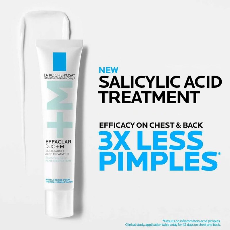 La Roche-Posay Effaclar Salicylic Acid Acne Treatment - Mattifying Gel Cream for Blackheads & Pores | Non-Greasy, Sensitive Skin Safe