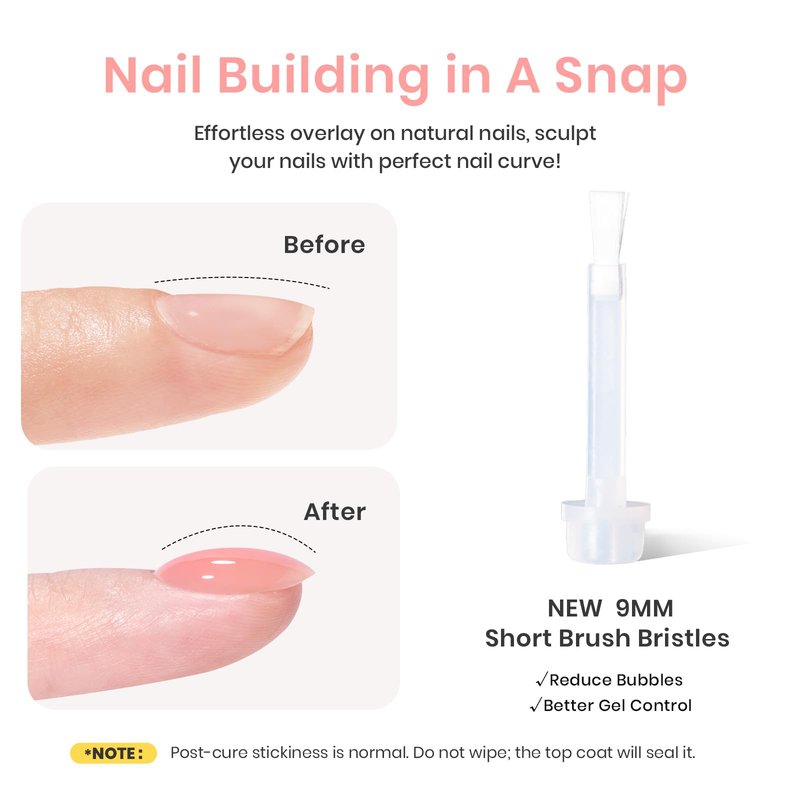 Beetles Builder Gel for Nails HEMA-Free,Pristine Grace Nude Pink 7 in 1 Strengthening Apex Building Nail Extension for Beginners DIY Salon at Home,Nude Builder Nail Gel,UV & LED Lamp Needed