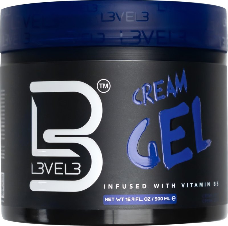 Level Three Cream Gel - Medium Hold & Volume - Nourishing Vitamins for Healthy Hair | 500 ML