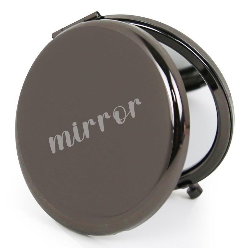 PDOZV Compact Mirror Round 2.6” Metal Double Sided 1X/2X Engraved Pocket Mirror Gifts