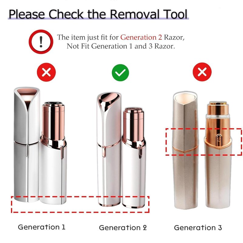Gen 2 Replacement Heads for Flawless Facial Hair Remover, Shaver Pro Replacement Blades Heads Compatible with Finishing Touch Flawless Hair Removal for Woman Face,As Seen on TV.(6 Pack)