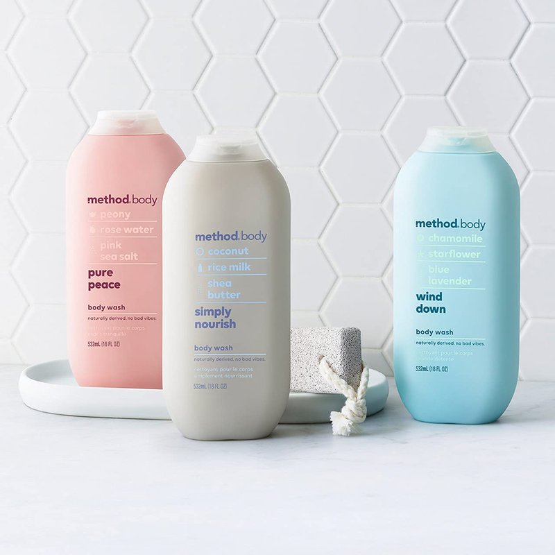 Method Body Wash - Wind Down Formula, Paraben & Phthalate Free, 18 oz | Relaxing Cleanse