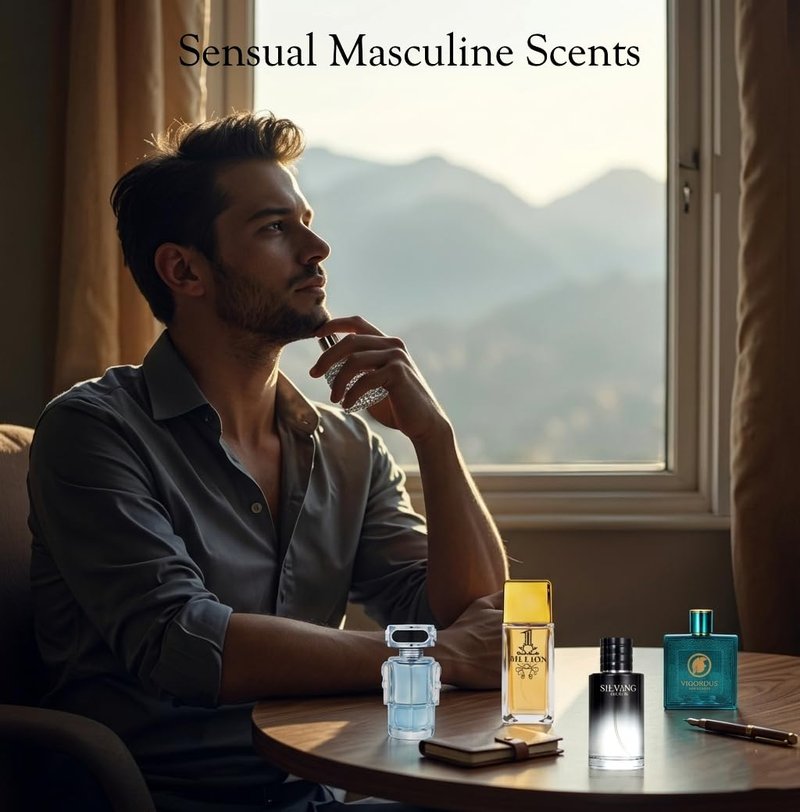 Signature Scent 5-Piece Men’s Fragrance Gift Set – Woody, Spicy & Citrus Cologne Collection – Includes Salvang, Billion, Vigorous, Valiant & Robot – Long Lasting Travel Size (30ml Each) Ideal Gift Set