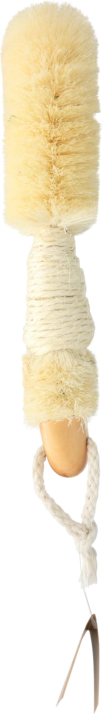 Baudelaire Sisal Bath Brush for Shower - 9 in - Traditional Japanese-Style Loofah Brush for Excellent Body Exfoliation - Essential Back Scrubber That Freely Removes Dead Cells.