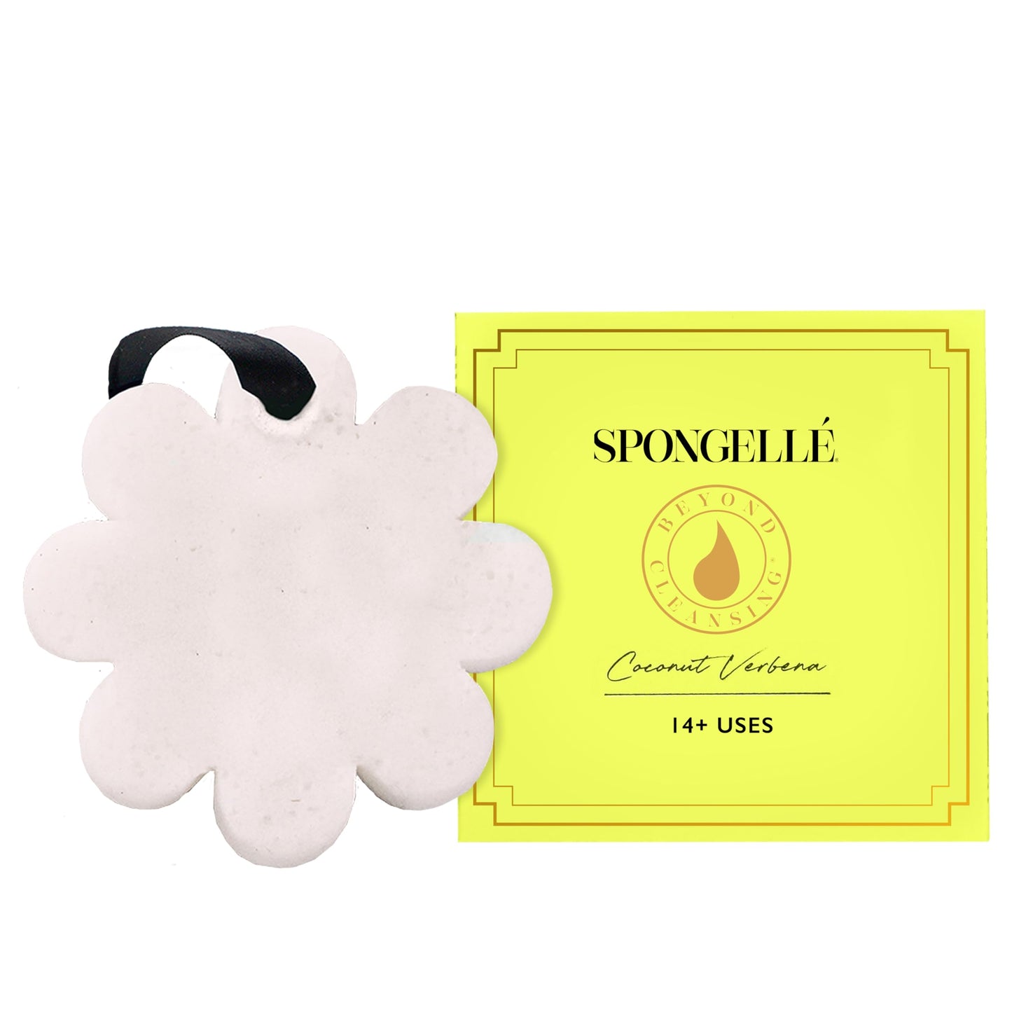 Spongellé Coconut Verbena Wild Flower Bath Sponge with Box for Mothers Day Gift | Built-in Body Wash & Body Scrubber, Shower Loofah Sponge for Women | 14+ uses