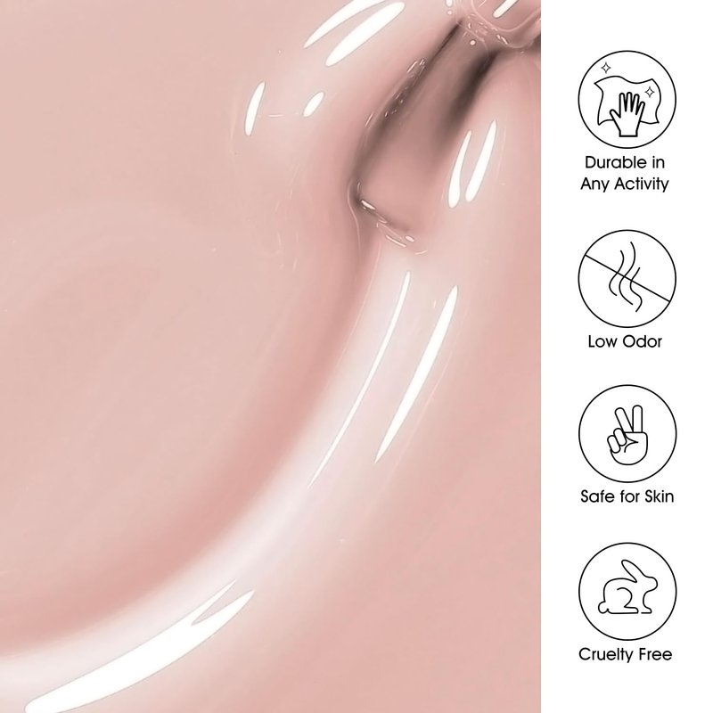 Larvall Beautpal Jelly Gel Nail Polish Set Sheer Nude Jelly Pink Gel Polish Transparent Gel Polish Set for Salon Gel Manicure and Nail Art DIY at Home 8ML 6PCS