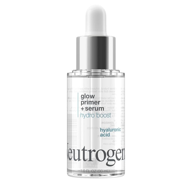 Neutrogena Hydro Boost Glow Booster Primer - Hydrating Serum-to-Primer Hybrid with Hyaluronic Acid | 1.0 fl. oz