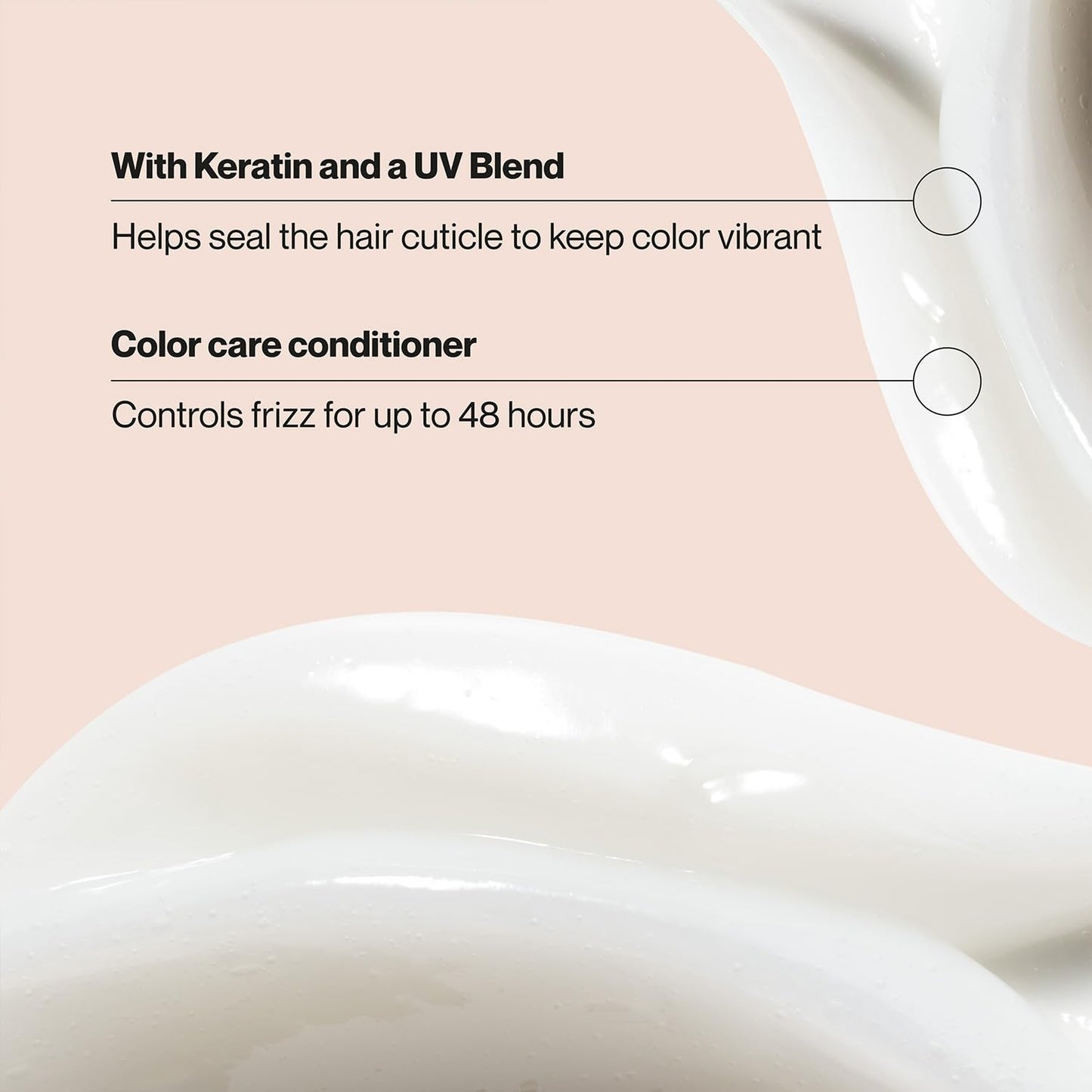 Suave Keratin Infusion Conditioner - pH-Balanced Color Care for Frizz Control | 2-Size Bundle