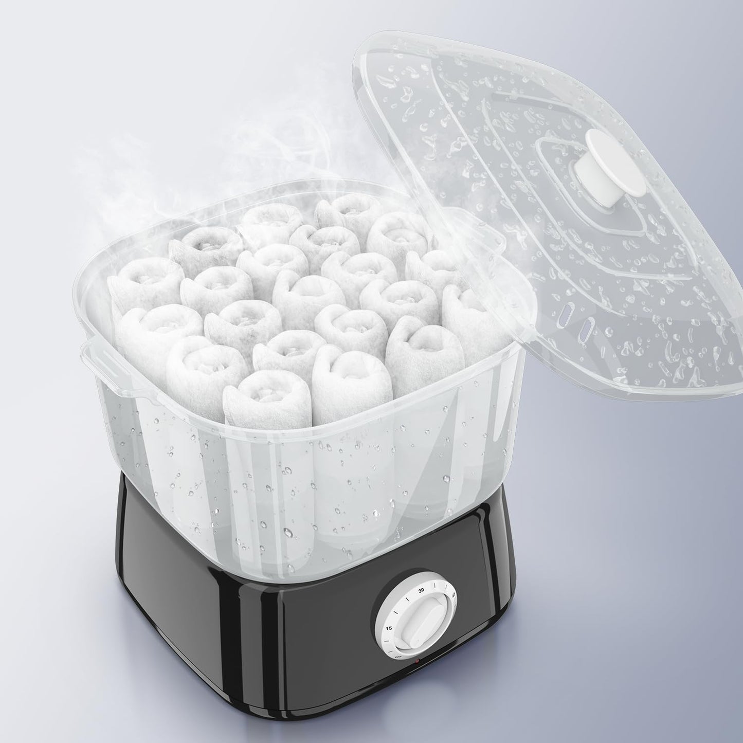 Towel Warmer - Rapid Heating Towel Steamer for Facials | Holds 12 Mini Towels - Portable for Spa & Bathroom