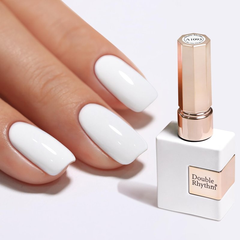 Gel Nail Polish - Double Rhythm 15ML Pure Sheer Soak Off | DIY Manicure at Home (White-A1093)
