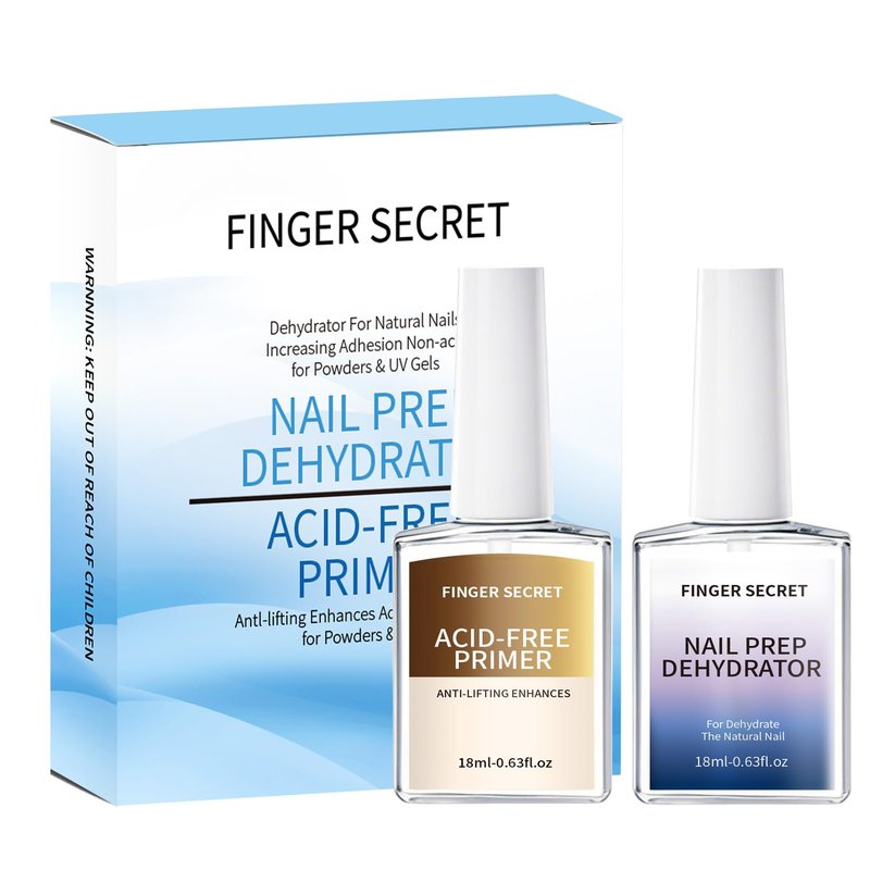 Nail Dehydrator & Primer - Professional Acid-Free Nail Prep for Acrylic Tips | Quick-Dry Gel Bonder