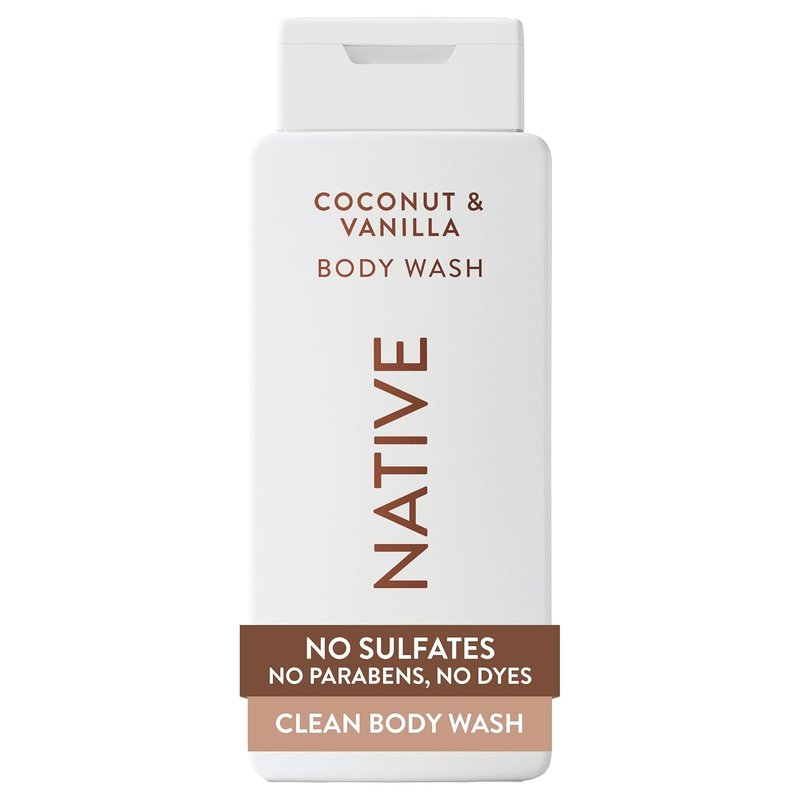 Native Body Wash - Naturally Derived Ingredients for Soft, Hydrated Skin | Coconut & Vanilla, 18 oz