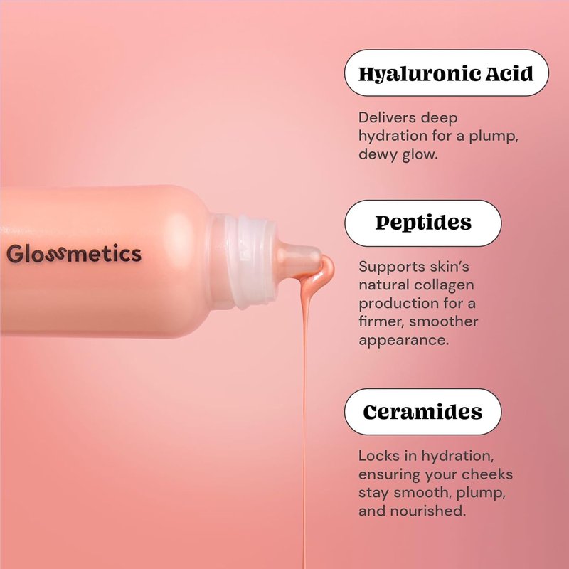 Glossmetics Blush Drops - Brightening Liquid Blush for Radiant Cheeks | Vegan & Cruelty-Free, Pink, 35ml