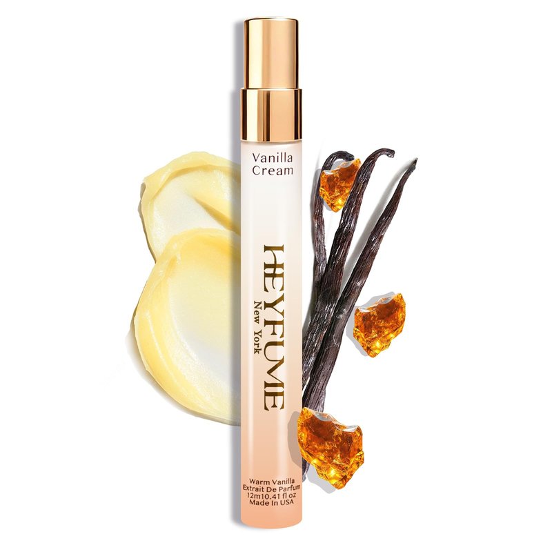 Pheromones Perfumes for Women Mini: Long Lasting Extrait De parfum - Creamy Vanilla Perfume Oil with Citrus Accents & Warm Amber Musk Blend - Strong Intensity Travel Size Spray 0.41 fl Made in USA