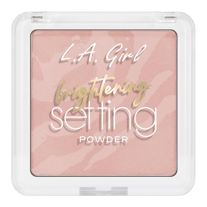 L.A. Girl Marble Setting Powder - Brightening Pink Blossom | Lightweight Translucent Finish