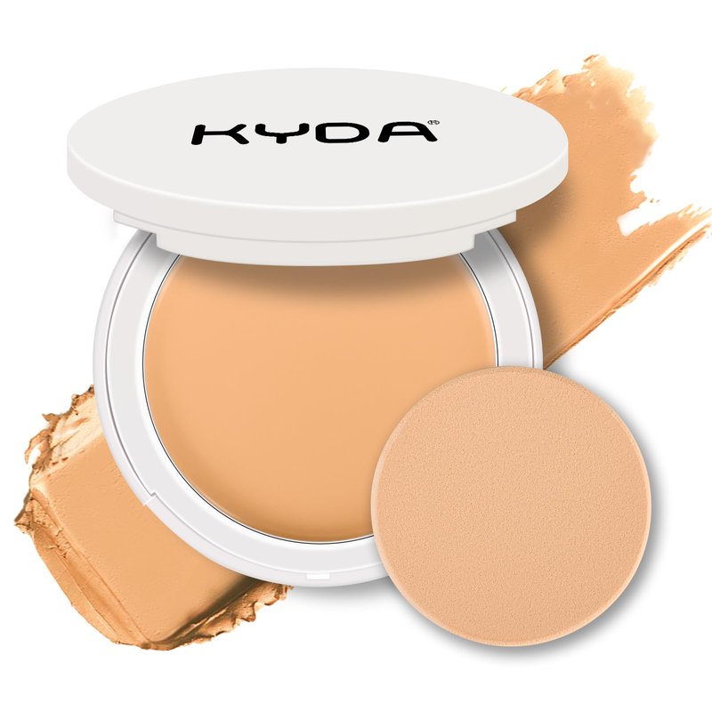KYDA Tinted Foundation Balm, Concealer Cream Blur Balm Formula, Soft-focus Matte Finish Natural Buildable Coverage, Cream-to-powder Makeup, Weightless Long-lasting Cream Foundation, BBD02