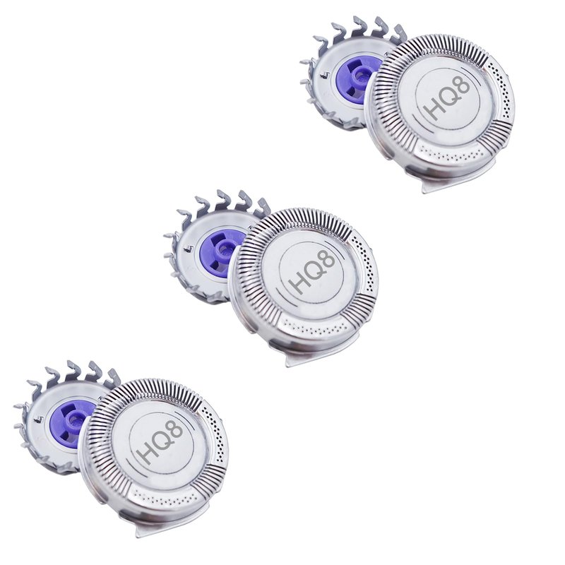 3 Pcs HQ8 Replacement Heads Compatible with Philips Norelco Shaver Blades