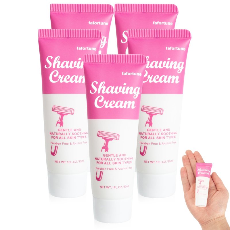 fafortune Womens Shaving Cream Bulk Travel,1fl oz/30ml Shave Gel for Women,Care Dry Skin Womens Shave Gel for Travel Guests(Jasmine)