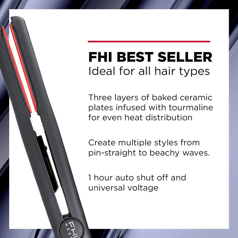 FHI Heat Tourmaline Hair Straightener - Professional Styling Tool for All Hair Types