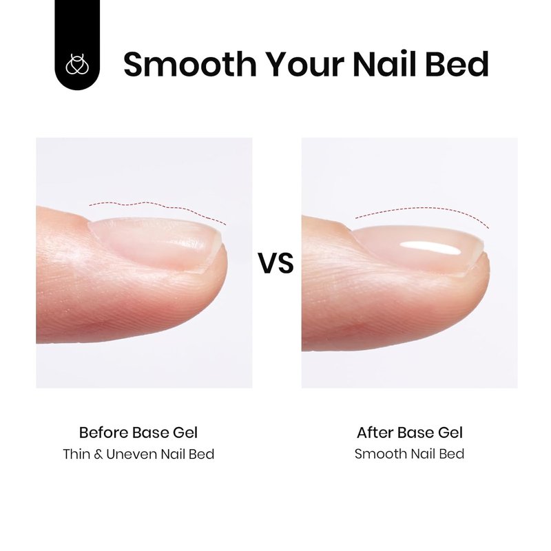 Beetles Peel Off Gel Nail Polish Set - 2Pcs 15ml Base & Top Coat for Easy Removal | Perfect for Beginners
