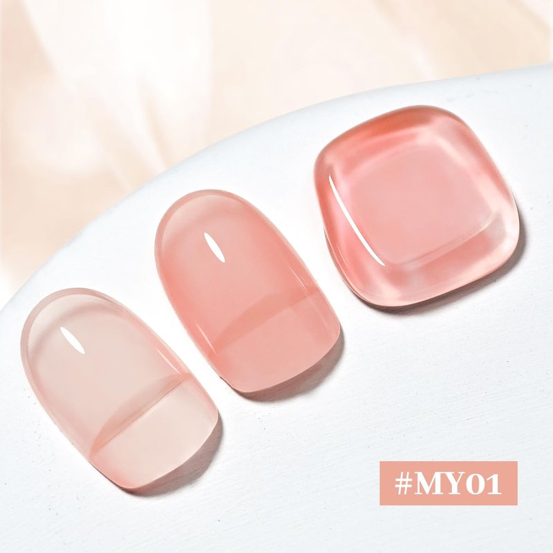 OpenLive 16.5ml Jelly Nude Pink Nail Polish Large Volume Quick Dry Nail Polish, Long Lasting Shine, Fingernail Toenail Nail Art DIY Home Travel Nail Art Gift