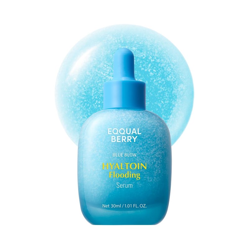 EQQUALBERRY Hyaltoin Flooding Smoothie Serum – Deep Hydrating Korean Skin Care with 11 Hyaluronic Acids, Ectoine & Glacier Water, Barrier-Strengthening with 5 Ceramides, Fresh Glow (1.01oz / 30ml)
