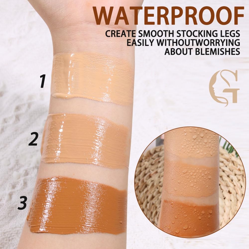 Waterproof Body Concealer – Tattoo, Scar & Vein Cover Up | No-Transfer Leg Makeup & Body Foundation for Flawless Skin, Long-Lasting Coverage for All Skin Tones – 100ml (MEDIUM)