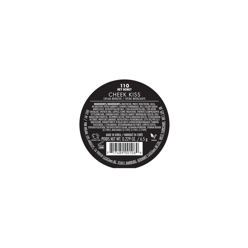 Milani Cheek Kiss Cream Bronzer - Vegan Soft Matte Finish | 110 Hey Honey, Lightweight Glow