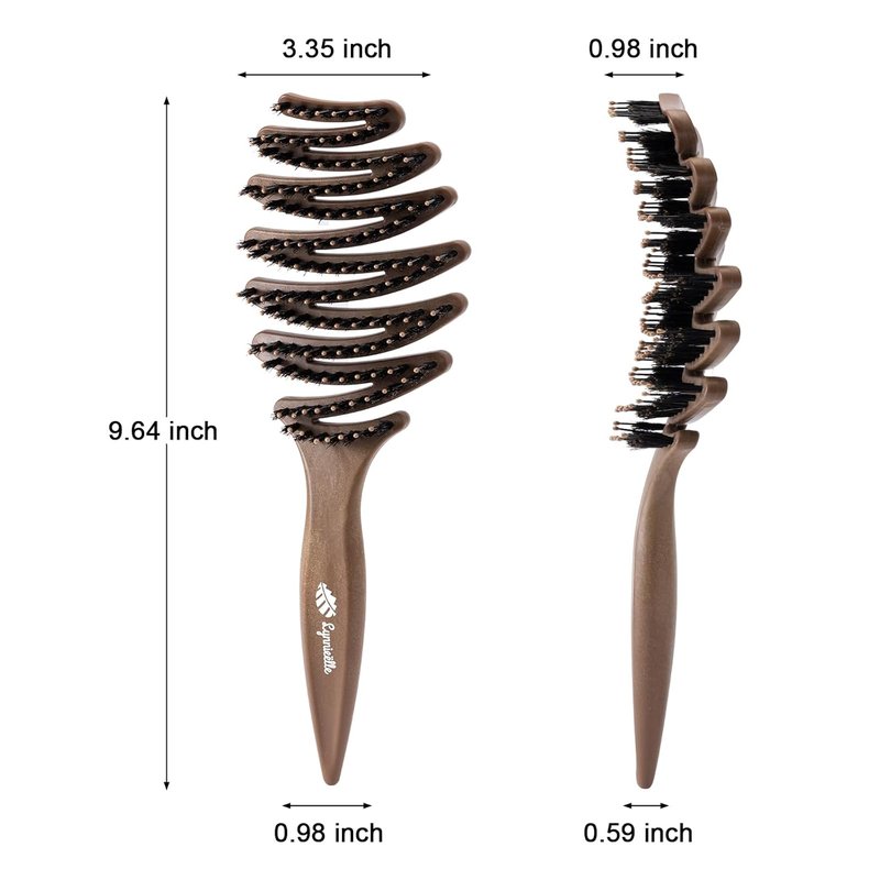 Boar Bristle Hair Brush - Ultimate Smoothing Detangler for Fine Hair | Gentle Scalp Massage, Perfect Gift