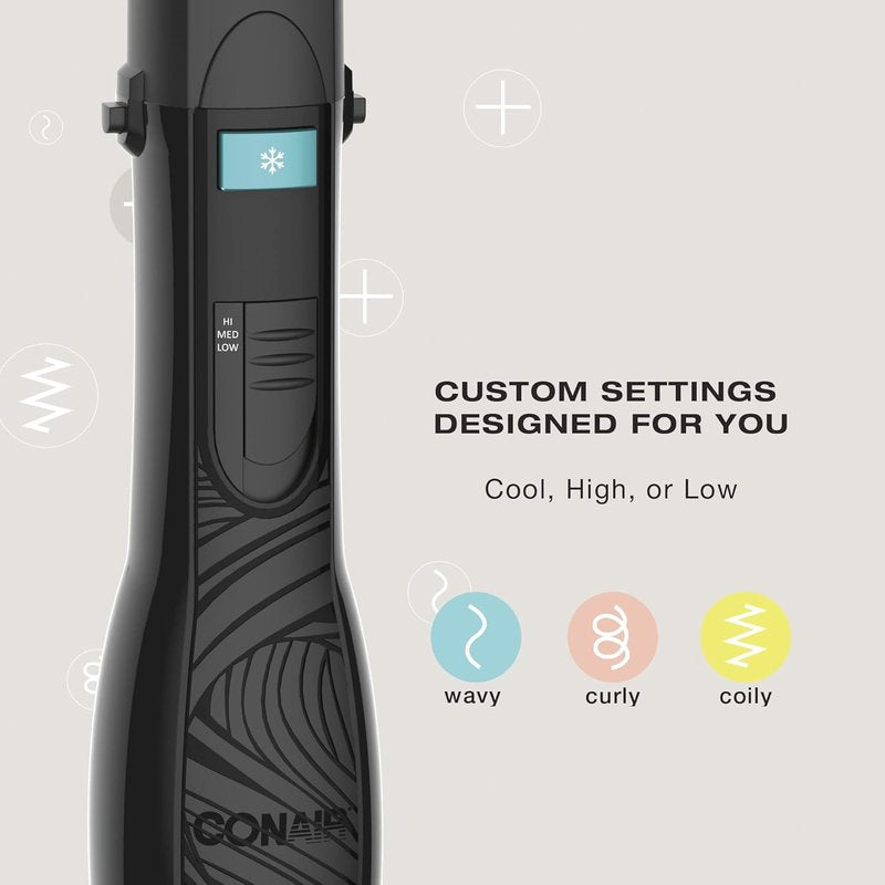 Conair 3-in-1 Blowout Kit | Curl Collective with 3 Interchangeable Brush Attachments for Perfect Hair Styling
