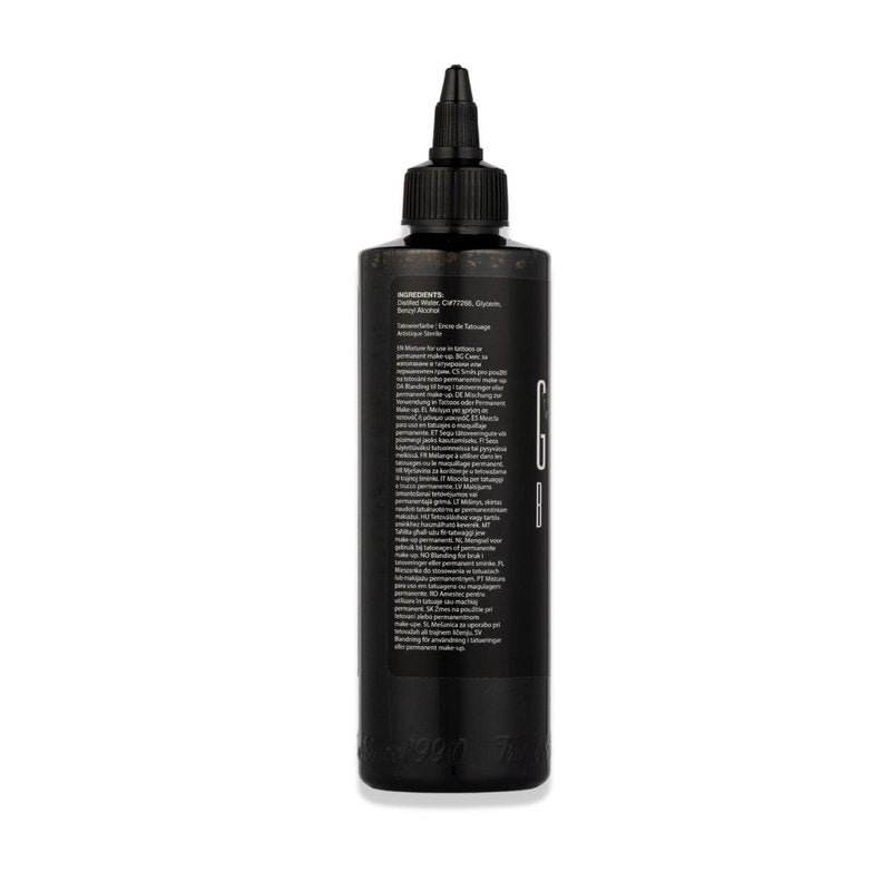 Dynamic Color Co - Ganga Black Tattoo Ink, 8oz Bottle REACH Compliant for European Regulations - Superior Black Ink Made in USA