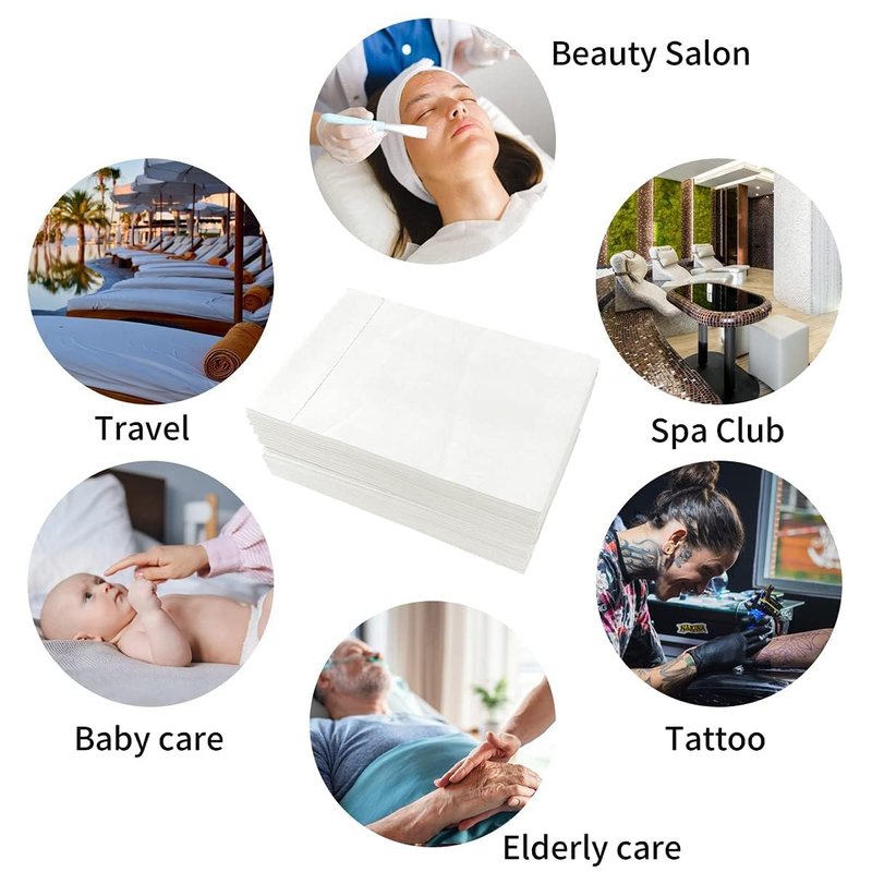 Disposable Bed Sheets - Non-Woven Fabric Massage Table Covers | 100PCS, 71" x 31", Ideal for Spa & Salon