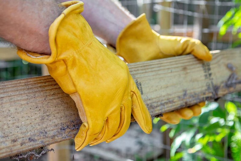 G & F Products unisex adult leather gloves, Yellow, X-Large Pack of 3 US