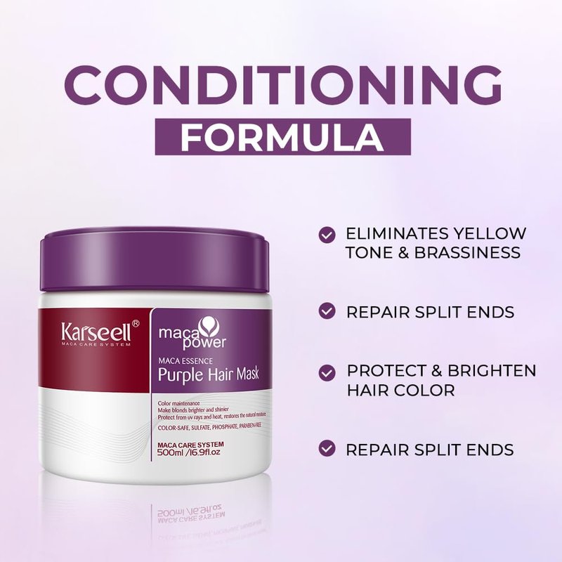 Karseell Purple Hair Mask, 16.90 oz