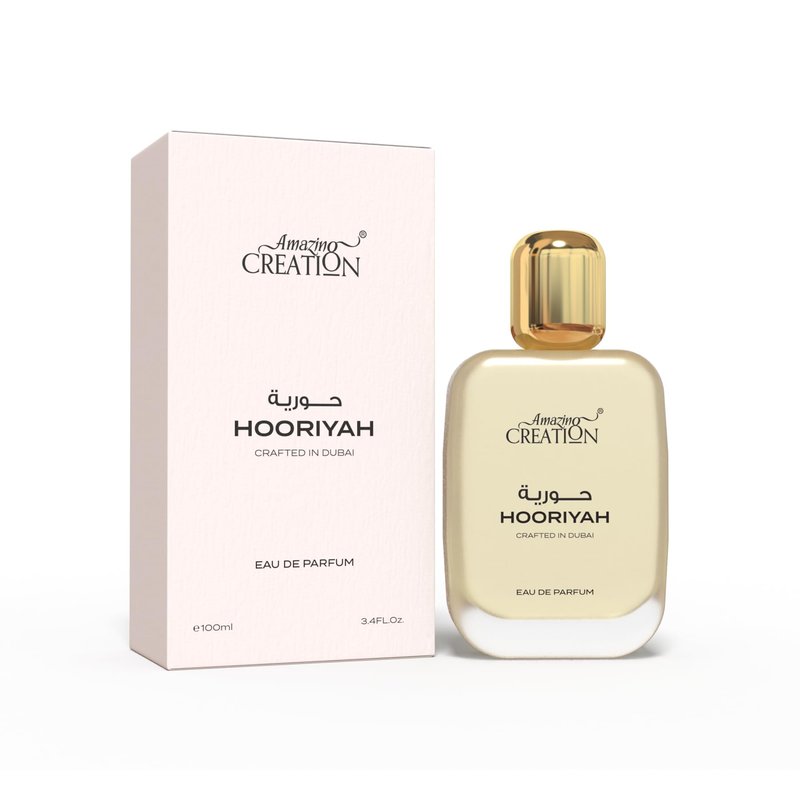 Amazing Creation Hooriyah Eau De Parfum, Floral Amber Fragrance for Women, 3.4 FL OZ / 100ml