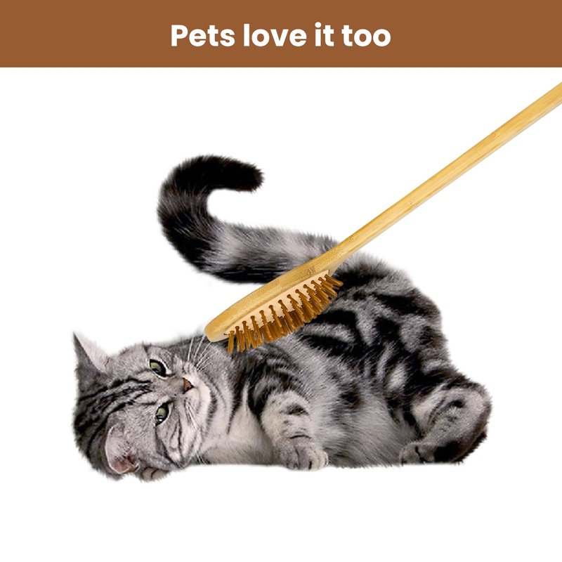 15.75" Heart-Shaped Bamboo Back Scratcher with Airbag Cushion – Elastic & Gentle on Skin, Relieves Itching & Massages Back, Shoulders, Legs, Suitable for Women ,Men & Adults (A-Pure Wood Color)