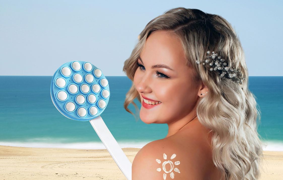 UMOPPHIX Lotion Applicator for Back, Back Lotion Applicator for Women Elderly, Long Handled Back Lotion Applicators for Your Back, Easy Reach Self Apply Body Lotion, Cream Moisturizer, Sunscreen