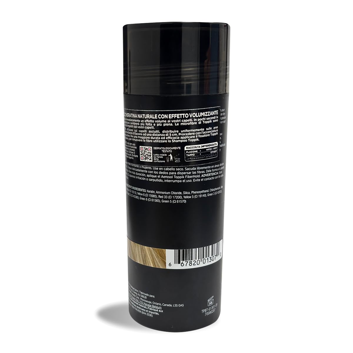 Toppik Hair Building Fibers, Medium Blonde, 1.94 Ounce Fill In Fine or Thinning Hair, Instantly Thicker, Fuller Looking, 9 Shades for Men & Women, Keratin Protein Formula