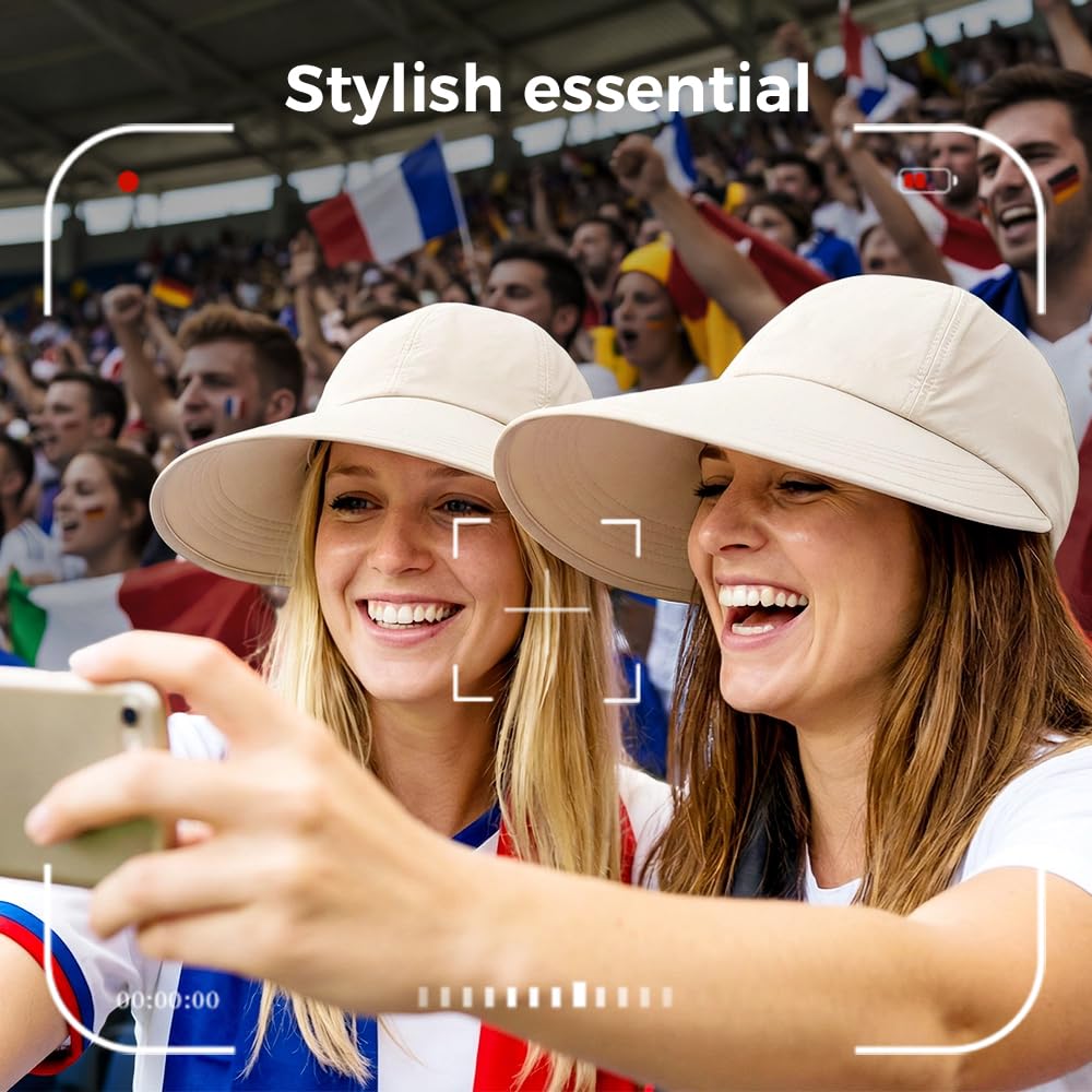 UPF Sun Protection Baseball Hat for Women, 2026 World Cup Lightweight Sun Visor Hat, Sun Visor Hat for Soccer Fan Outdoor Cap (Black)