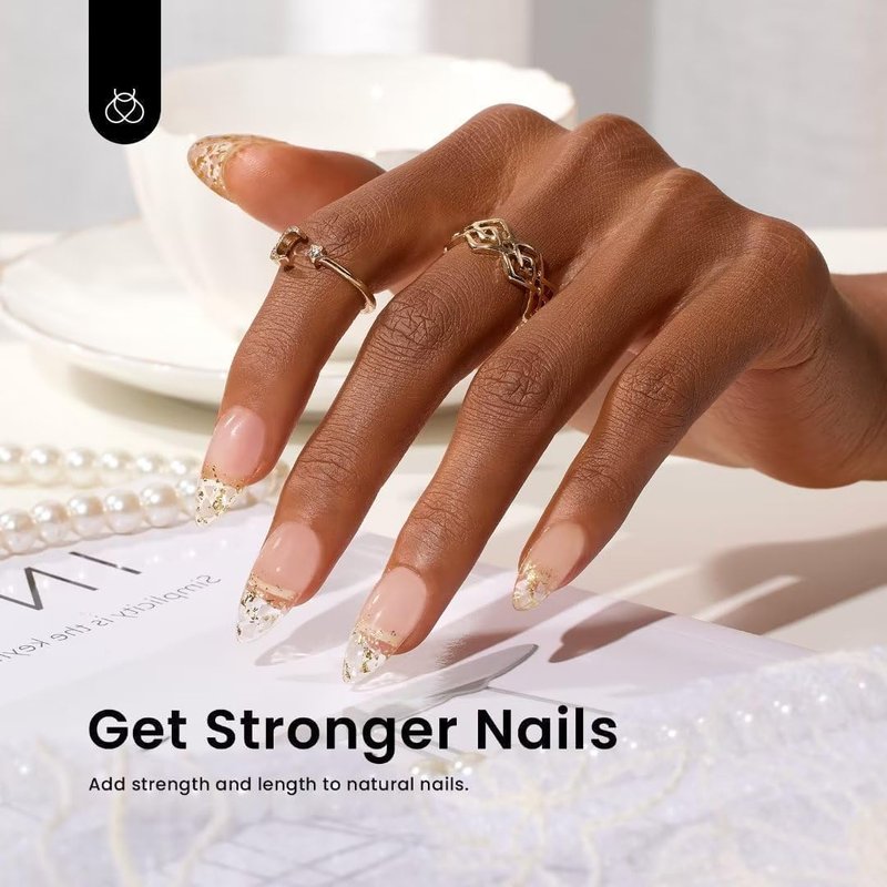 Beetles Hard Gel, 10 in 1 Large Capacity 60g Clear Scuplted Gel for Nail Extension,Sculpting & Overlays,Building,High Hardness with Nail Accessories for Pro Salon Use, LED & UV Lamp Needed