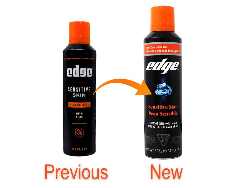 Edge Shave Gel for Men Sensitive Skin - 7 Ounce (Pack of 6) by Edge