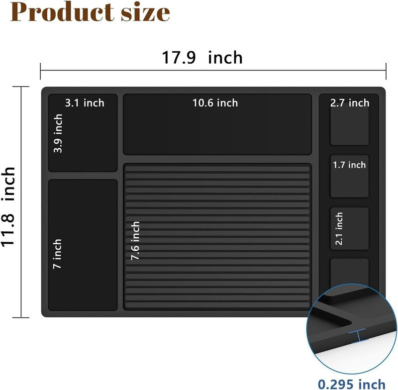 Magnetic Barber Mat for Clippers - Professional Non-Slip Organizer for Beauty Tools | Durable & Easy to Clean