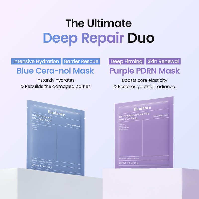 Caviar PDRN & Ceramide Panthenol Overnight Gel Mask - Hydrating Skin Care Set for Glass Skin | Korean Beauty